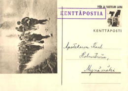 Finland:Postal Stationery, Kenttäpostia, Fieldpost, Military Mail, 1941 - Militair