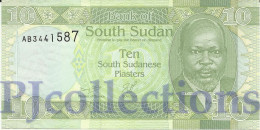 SOUTH SUDAN 10 PIASTRES 2011 PICK 2 UNC RARE - Sudan Del Sud