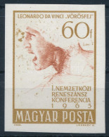 ** 1965 Évfordulók - Események (III.) 60f Leonardo Da Vinci Vágott Bélyeg - Altri & Non Classificati