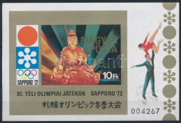 ** 1971 Téli Olimpia (IV.) Sapporo Vágott Blokk (3.500) - Otros & Sin Clasificación