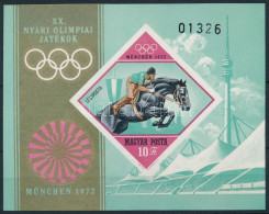 ** 1972 Olimpia (IV.) München Vágott Blokk (4.000) - Sonstige & Ohne Zuordnung