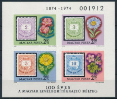 ** 1974 100 éves A Levélborítékrajzú Bélyeg Vágott Blokk (4.000) - Other & Unclassified