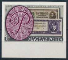 ** 1976 50 éves A Pénzjegynyomda Vágott ívszéli Bélyeg (ujjlenyomat / Fingerprint) - Otros & Sin Clasificación