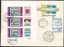 1977 Bélyegbemutatók Vágott Blokk FDC-n (4.000) - Other & Unclassified