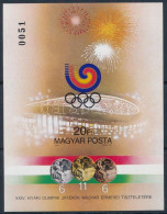 ** 1988 Olimpiai érmesek Vágott Blokk (5.000) (ujjlenyomatok / Fingerprints) - Other & Unclassified