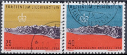 Liechtenstein 1958: Expo Bruxelles' 58 Zu 313-314 Mi 369-370 Yv 331- Gestempelt Obliterée Used (Zumstein CHF 2.50) - Gebraucht