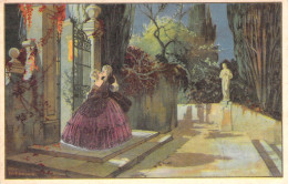 Illustrateur - Amoureux En Train De S'embrasser - Carte Italienne - Ballerini & Fratini - Carte Postale Ancienne - Unclassified