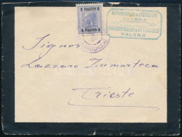 Ausztria Levant 1908 Levél Valonából Triesztbe - Other & Unclassified