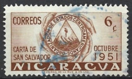 Nicaragua 1953. Scott #742 (U) Arms Of ODECA - Nicaragua