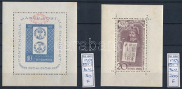 ** Románia 1959 Mi 42 + Mi 44 Blokkok (rozsda / Stain) (Mi EUR 380,-) - Other & Unclassified