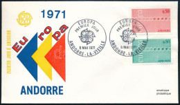 Andorra Francia Posta 1971 - Otros & Sin Clasificación