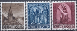 Liechtenstein 1957: Weihnachten Zu 306-308 Mi 362-364 Yv 324-326 Gestempelt Obliterée Used (Zumstein CHF 25.00) - Gebruikt