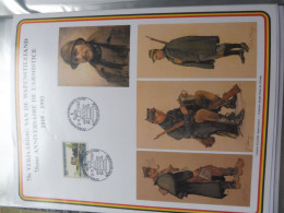Souvenir Belgique Belgie  1854 ( 1993 )  Albert Militaire Armistice  Gestempelt Oblitéré Brugge Perfect - Documentos Conmemorativos