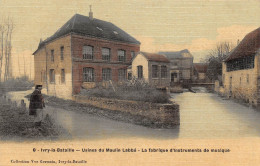 IVRY LA BATAILLE - Usines Du Moulin Labbé - La Fabrique D'instruments De Musique (carte Toilée) - Ivry-la-Bataille