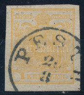 O 1850 1kr HP Narancs / Orange "PESTH" - Other & Unclassified