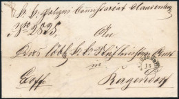 1860 Ex Offo "CLAUSENBURG" - Kék / Blue "RAGENDORF" Szép érkezési Bélyegzéssel A Hátoldalon (Gudlin 500 P) - Other & Unclassified