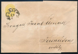 1861 Elfogazott 2kr Nyomtatványon / With Shifted Perforation On Printed Matter "PESTH" - "TASNÁD" - Other & Unclassified