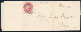 1864 5kr Levélen / On Cover "HALLAS" - Baja - Altri & Non Classificati