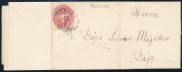 1864 5kr Levélen / On Cover "HALLAS" - Baja - Sonstige & Ohne Zuordnung