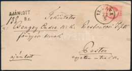 ~1868 5kr + Sérült 10kr Ajánlott Borítékon / 5kr + Damaged 10kr On Registered Cover "ILLAVA" - Pest - Sonstige & Ohne Zuordnung