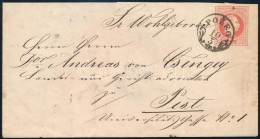 ~1869 5kr Díjjegyes Boríték "POZEG" Bélyegzéssel - Other & Unclassified