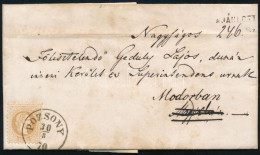 1870 15kr Ajánlott Levélen / On Registered Cover "POZSONY" - Modor - Altri & Non Classificati