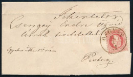 1871 5kr Levélen / On Cover "OSGYÁN" - Pest - Other & Unclassified