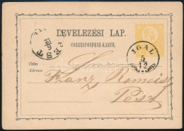 1871 2kr Díjjegyes Levelezőlap "JGAL" - Autres & Non Classés