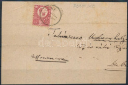 ~1872 Réznyomat 5kr (hajtott / Folded) Levél Előlapon "DERECSKE" - Sonstige & Ohne Zuordnung