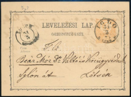 1874 2kr Díjjegyes Levelezőlap "IGLÓ / SZEPES M." - Sonstige & Ohne Zuordnung