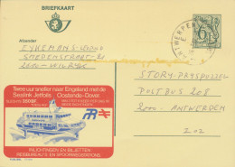 BELGIUM VILLAGE POSTMARKS  ANTWERPEN E 1 2600 SC 1982 (Postal Stationery 6,50 F, PUBLIBEL 2770N – Backlog Of Glue) - Other & Unclassified