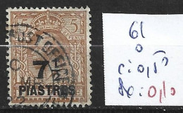 LEVANT BRITANNIQUE 61 Oblitéré Côte 0.50 € - Brits-Levant