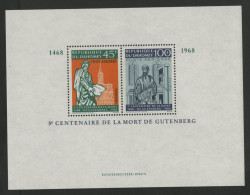 BF Bloc Feuillet N° 13 Neuf ** (MNH) Cote 5 € GUTENBERG En 1968 TB - Benin - Dahomey (1960-...)