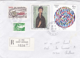 Lettre Recommandée Du Pré-Saint-Gervais - 1960-.... Covers & Documents