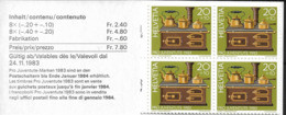 1983 Schweiz Mi. MH 0-77  **MNH  Booklet „Pro Juventute“: Kinderspielzeug - Neufs