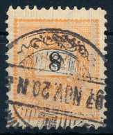 O 1889 8kr Vízjel Hibával, Hiányzik Az "r" Betű / Watermark Flaw, Missing "r" - Altri & Non Classificati