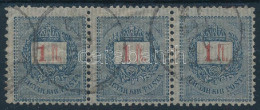 O 1889 1Ft Hármascsík / Mi 39 Stripe Of 3 - Otros & Sin Clasificación