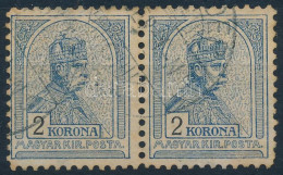 O 1904 Turul 2K Pár 11 1/2 Fogazással. Párban Rendkívül Ritka! / Mi 88 Pair With Perforation 11 1/2. RR! - Otros & Sin Clasificación