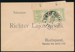 1901 Levél "ZIMONY-BUDAPEST" Vasúti Mozgóposta Bélyegzéssel - Otros & Sin Clasificación