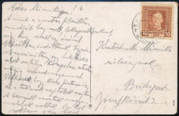 1917 Képeslap (Szarajevo) 10H Feldpost Bélyeggel "SARAJEVO" - Budapest - Autres & Non Classés