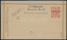 1917 Levelezőlap 10h Portofrei-Feldpost Felülnyomással, Használatlan - Other & Unclassified