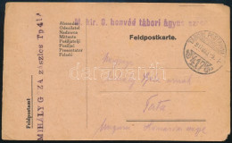 1917 Tábori Posta Levelezőlap "M. Kir. Honvéd Tábori ágyus Ezred" + "TP 417" - Autres & Non Classés