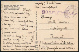 1918 Tábori Posta Képeslap "S.M.S. Huszár" - Sonstige & Ohne Zuordnung