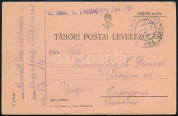 1915 Tábori Posta Levelezőlap "K. Und K. Feldspital No. 7/8" + "HP 301" - Andere & Zonder Classificatie