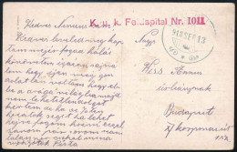 1918 Tábori Posta Képeslap "K. U. K. Feldspital No. 1011" - Autres & Non Classés