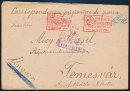 1917 Hadifogoly Levél Olasz Hadifogságból, Asinara-ból (Szamár-sziget), Temesvárra Küldve, Tartalommal - Other & Unclassified