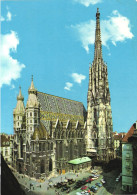 VIENNA, ST. STEPHEN'S CATHEDRAL, ARCHITECTURE, CARS, AUSTRIA, POSTCARD - Wien Mitte