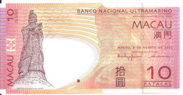 MACAO 10 PATACAS 2005 UNC P 80 A - Macau