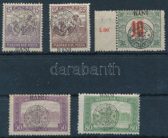 ** Kolozsvár 1919 5 Db Klf Bélyeg Eltolódott Felülnyomással, Bodor Vizsgálójellel - Other & Unclassified