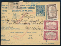 1921 Csomagszállító 9K Bérmentesítéssel "TUZSÉR" - Miskolc - Otros & Sin Clasificación